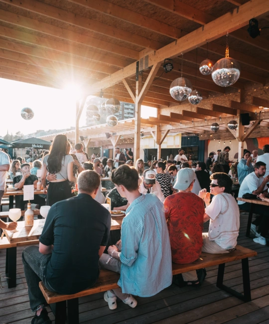 Gäste im Sonnendeck St. Pauli